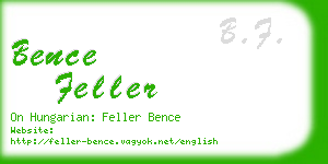bence feller business card